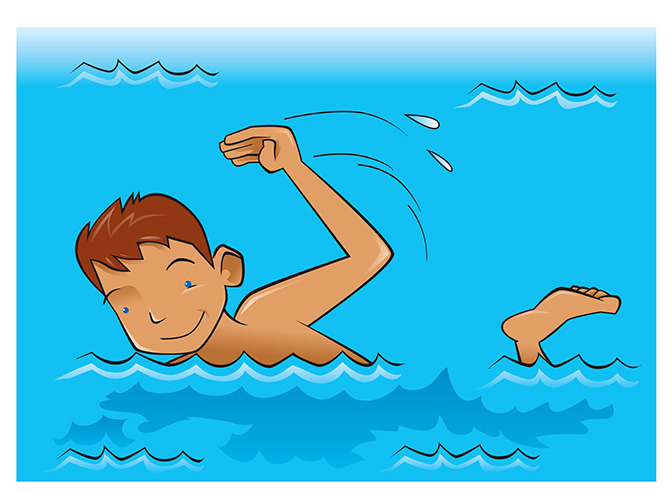 73 go swimming
