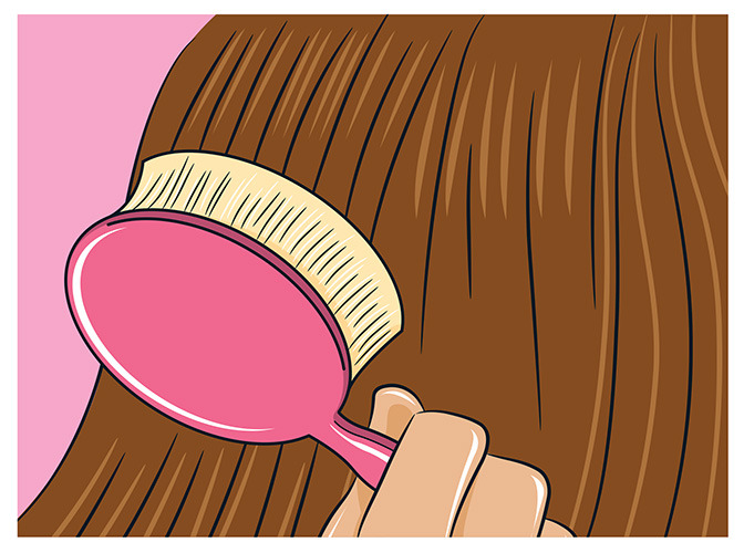 98 brush my hair