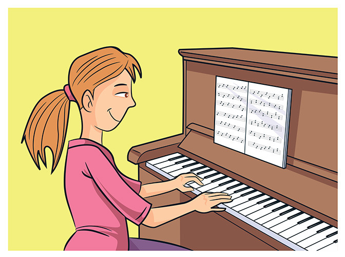 37 play the piano