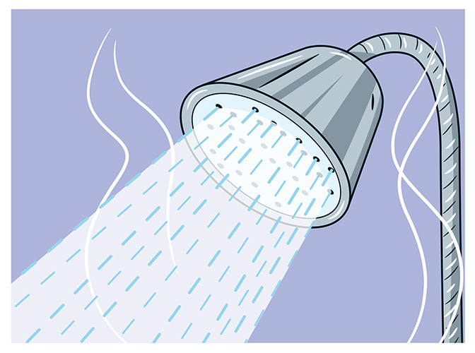 94 take a shower