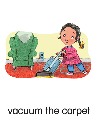 207 vacuum the carpet