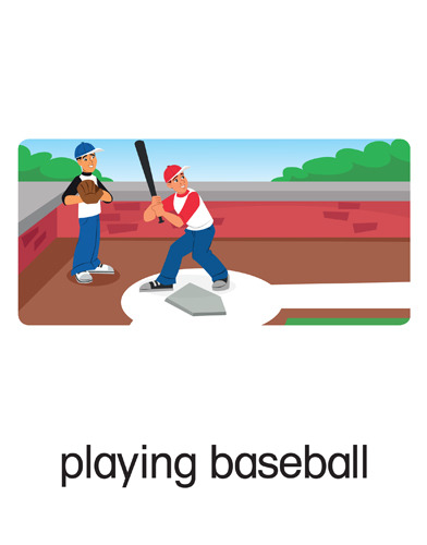 134 playing baseball