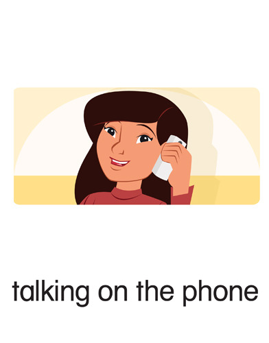 129 talking on the phone