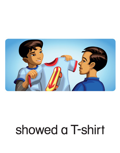 61 showed a T-shirt