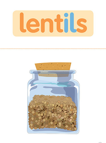 44 lentils