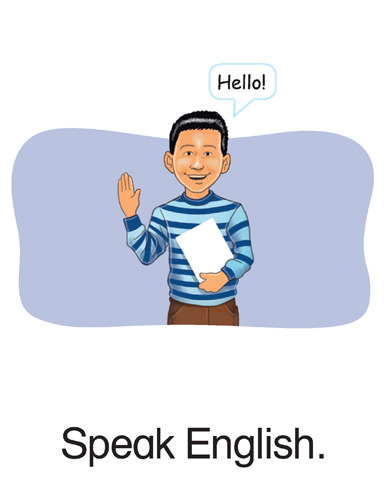 72 Speak English.