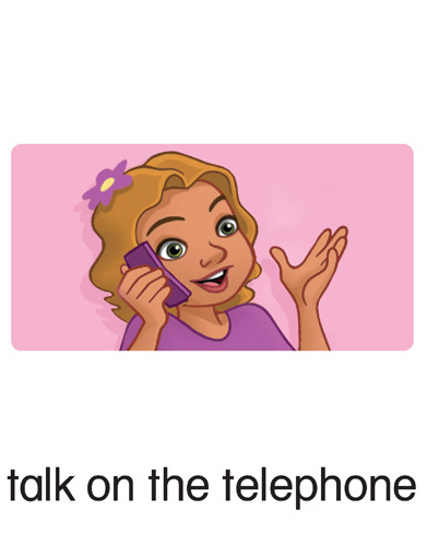 159 talk on the telephone