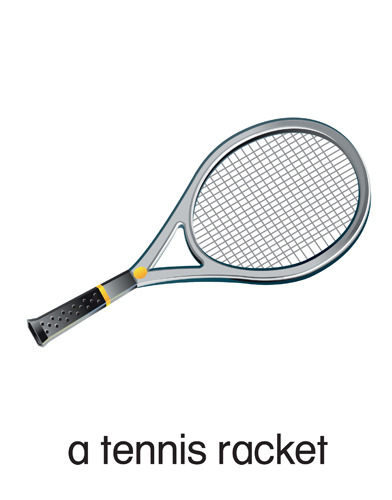 12 a tennis racket