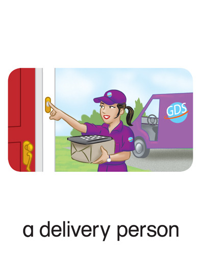 40 a delivery person