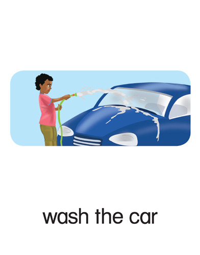 98 wash the car