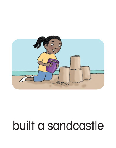 122 built a sandcastle