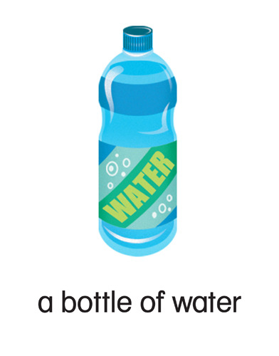 5 a bottle of water