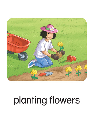 109 planting flowers