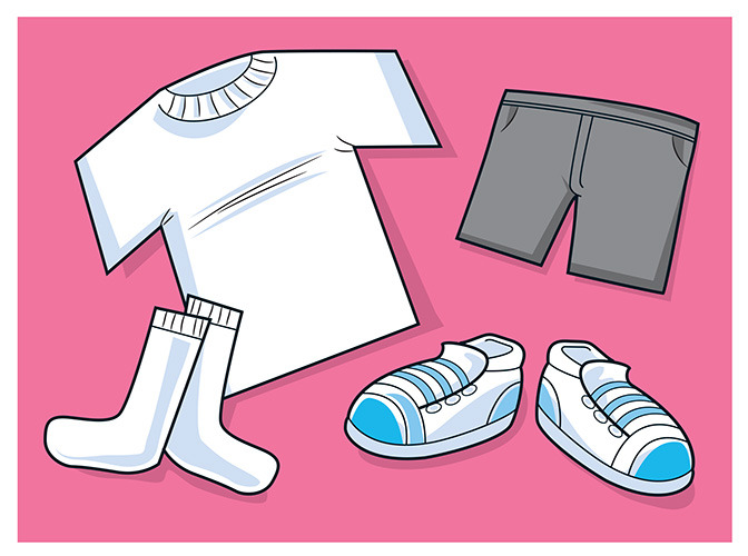 217 P.E. clothes