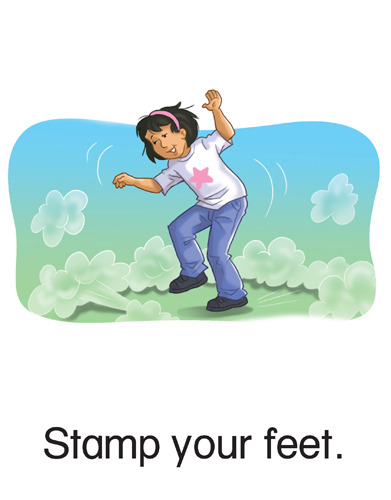 189 Stamp your feet.